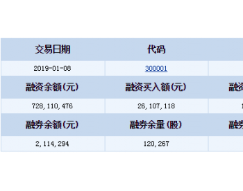 <em>特锐德</em>融资融券信息(01-08)