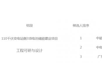 中标 | 中国能建广东<em>电研院</em>中标南网变电站侧3项电池储能项目