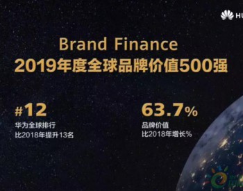 华为跃升至12位！Brand <em>Finance</em>全球品牌价值500强发布