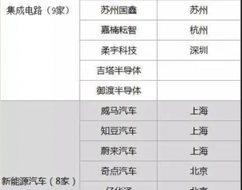 上海科创板首批名单公布 8家<em>新能源车企</em>入围
