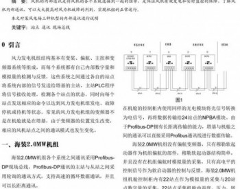 <em>浅谈</em>风力发电机站点常见通讯模式