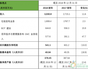 锦江环境2018年全年各业务版块蓬勃发展 <em>年收</em>入增长11.6%