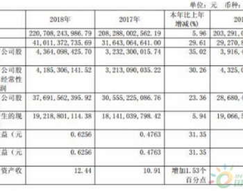 国投电力2018<em>光伏收入</em>34625.59万元，同比增长74.74%