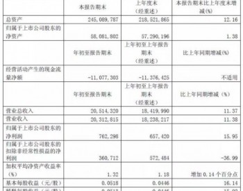 净利润7.6亿元，同比增长15.95%！上海电气发布2019<em>一季度财报</em>公布