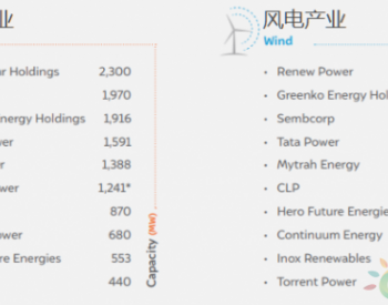 独家翻译｜印度最大可再生能源企业排名，光伏企业<em>Acme</em> 2.3GW,Adani1.97GW,Greenko1.916GW