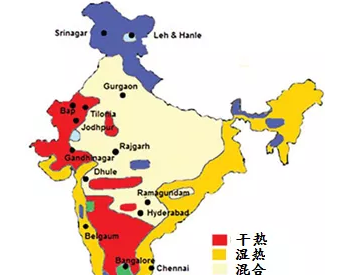印度的气候分布及<em>光伏电站选址</em>设计分析