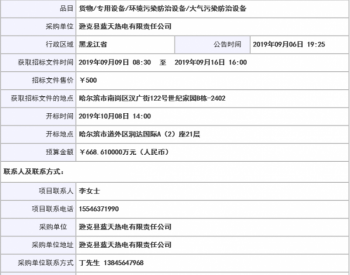 黑龙江省<em>逊克县</em>蓝天热电有限公司5X40吨锅炉脱硫超低排放改造工程公开招标公告