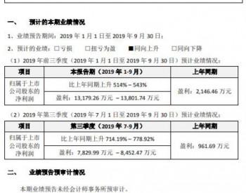 泰胜风能<em>2019年前三季度业绩</em>预告：同比增长514%～543%