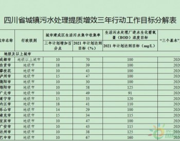 四川省<em>城镇污水处理</em>提质增效三年行动实施方案（2019-2021年）