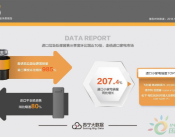 <em>苏宁</em>发布海外购大数据 进口垃圾处理器环比增近10倍