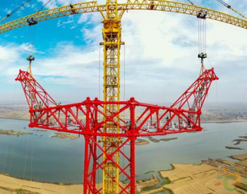 安徽274．9米输电“双子”塔亮相淮河之滨