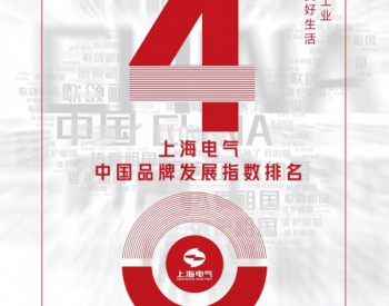 荣誉！中国品牌<em>发展指数</em>上海电气位列第40