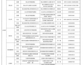 云南29家单位列入第三批全国环保设施和城市<em>污水垃圾处理</em>设施向公众开放名单