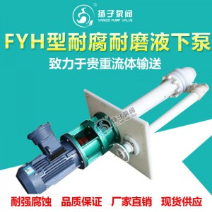 FYH型耐腐耐磨液下泵塑料液下泵脱硫液下泵