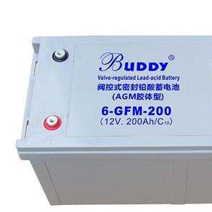 buddy宝迪蓄电池6-GFM-200,12V200AH价格