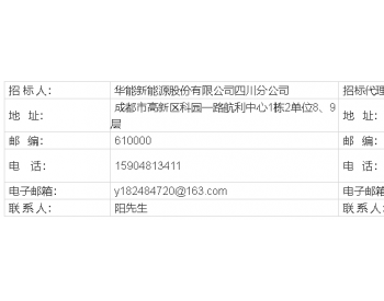 招标 | 华能四川凉山州会理县黎溪风电送出线路工程施工监理服务招标