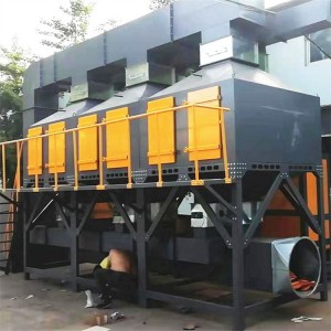 赞皇县喷漆房5万风量催化燃烧设备厂家案例
