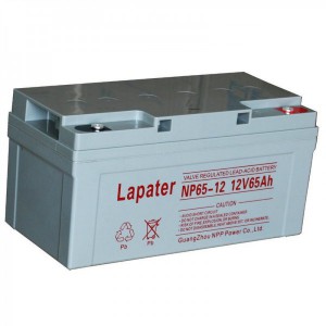 LAPATER免维护蓄电池，拉普特品牌蓄电池12v65AH