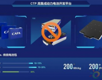 宁德时代推出<em>CTP</em>高集成动力电池开发平台