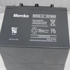 MERCKE免维护蓄电池，默克品牌蓄电池12v38AH