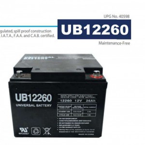 美国UB蓄电池UB12260/12V26AH现货