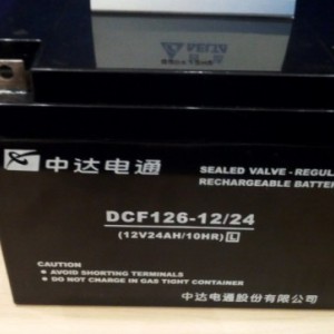 中达电通蓄电池DCF126-12/24/12V24AH