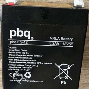 pbq蓄电池pbq 5.2-12 12/5.2原装进口