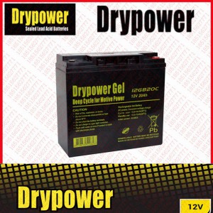 DRYPOWER蓄电池12GB20C/12V20AH最新参数