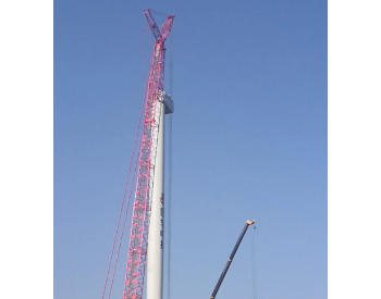 河南雷震山二期87MW 风电场工程完成全部<em>风机吊装</em>