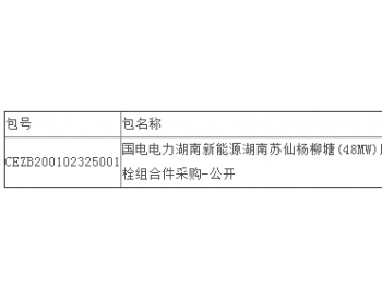 中标丨江苏金海新能源科技有限公司中标国电电力湖南新能源湖南苏仙杨柳塘(48MW)风电项目<em>风机基础锚栓组合件采购</em>