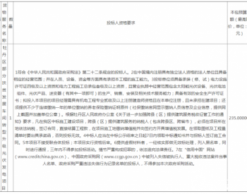 招标 | 山东菏泽牡丹区部分扶贫发展车间转型升级光伏发电项目公开招标公告