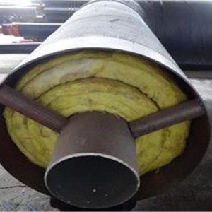 钢套钢蒸汽岩棉保温钢管 钢套钢内滑动直埋保温钢管