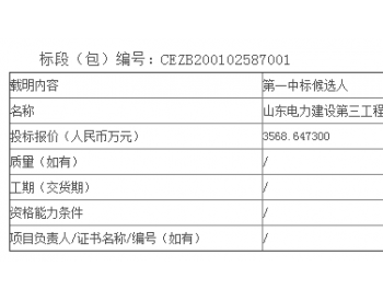 中标丨<em>国华投资</em>神华（故城）新能源有限责任公司河北故城二期100MW风电项目35kV集电线路及箱变安装工程公开招标中标候选人公示