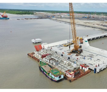 孟加拉巴瑞萨燃煤电站重件码头正式投用