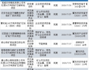 上半年国产铁精粉1.3亿吨，河北7月8个<em>铁矿石项目</em>获批