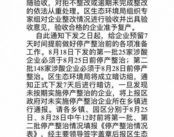 天津<em>静海</em>区涉酸工艺停产一个月，将对支架供应产生一定影响