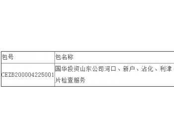 中标丨国华投资<em>山东公司</em>风电场叶片检查服务中标结果公告（河口、新户、沾化、利津、广饶风电场）