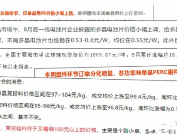 价格涨1毛 回收期延长俩月 装光伏要<em>抓紧</em>