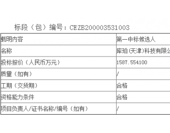 中標丨國華投資第二批風機升降系統技術改造和后期檢驗服務項目公開招標中標候選人公示