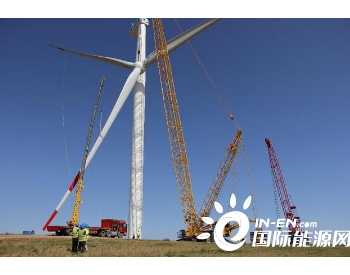 中国能建东电一公司承建内蒙古阿巴嘎旗风电项目34台风机<em>安装完成</em>