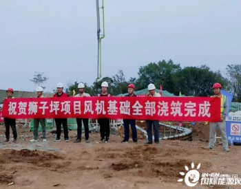 48MW，河南狮子风电项目风机基础全部顺利浇筑