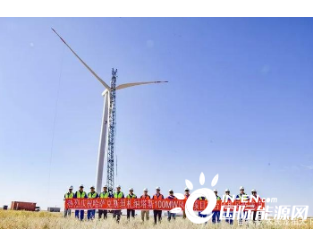 中亚最大规模，“一带一路”重点项目，札纳塔斯首批<em>风机并网发电</em>了