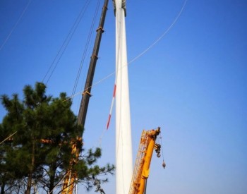 大唐陜西華山觀增容項目風機吊裝圓滿完成