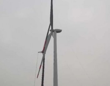安徽吉电林州<em>龙泉风电项目</em>风机吊装顺利完成