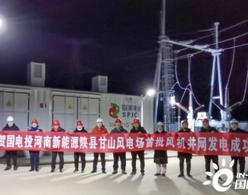 国家电投河南甘山项目顺利完成首批风机并网