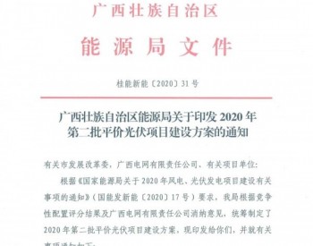 768MW！广西公布2020第二批平价<em>光伏项目清单</em>