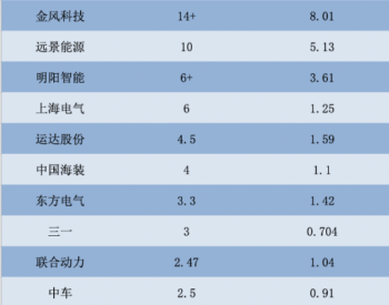 2020年<em>风电整机商</em>TOP10