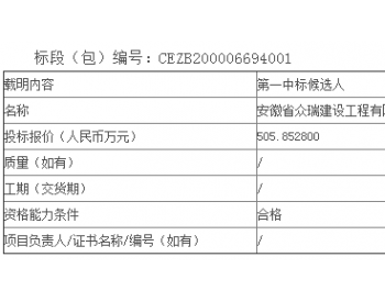 中标丨龙源电力风电机组基础加固服务<em>长协</em>采购公开招标中标候选人公示