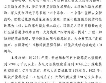 2021年山东省将实施可再生能源倍增计划！实现海上风电“零突破”！