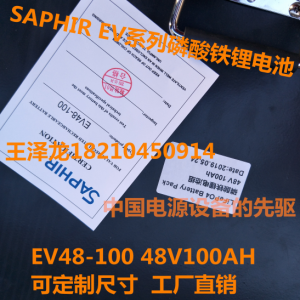 时高AGV锂电池EV48-100/48V100ASAPHIR